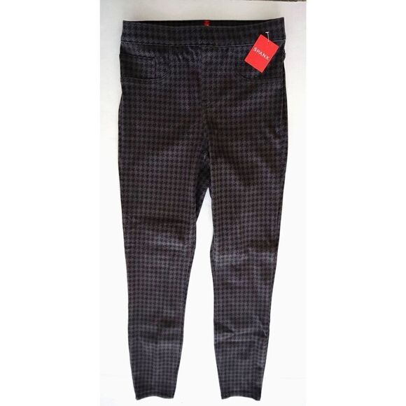 Spanx 20018R Women's Sz S Gray Houndstooth Jean-ish Ankle Legging Jeggings - Picture 2 of 10